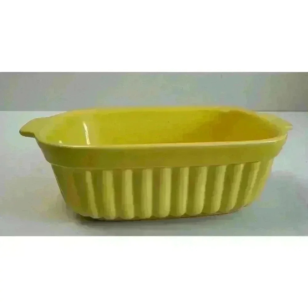 Vintage Pfaltzgraff 1983 FTDA 16 oz Casserole Bread Loaf Baking Dish Yellow - Picture 5 of 10